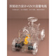 Jingga Kinderzug kann Elektroauto mit Allrad-Fernbedienungstherrich und Mädchen Doppel Baby Erwachsener Spielzeug Baby Kinderwagen 12V Dual-Wheel-Antrieb weiße Lokomotive + 2 Wagen + Musik Dual-Drive