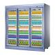 Bingsman (BSM) Meiyijia freezer supermarket split beverage cabinet commercial plug-in refrigerated display cabinet air-cooled convenience store four-door refrigerator vertical beverage display cabinet front and rear five-door split 3280*830*2100