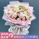 Planting Carnations and Lily Flowers Birthday Wishes for Visiting Patients Mother's Day Flowers Express Delivery to Mom's National City Store N Type-19 Pink Carnations and 2 Lilies