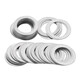 JINGGONG 304 stainless steel ultra-thin gasket metal round thin gasket flat pad bearing gap adjustment gasket M3-M40 3*5*0.1 (100 pieces)