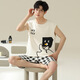 Modal 100% cotton vest pajamas men pure cotton summer sleeveless cool thin home clothes summer can be worn out suit (cotton) AM719 men L