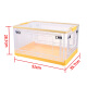 Shuaili plastic storage box side-opening transparent glove box clothing 52L folding storage organizer SL8399 single pack