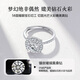 VCIXYOUPT950 Platinum Ring Square Diamond Ring Proposal Confession Anniversary Birthday Gift for Girlfriend Starlight Square Diamond Ring