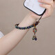 0 degree mobile phone lanyard wrist Chinese style mobile phone chain hanging accessories hanging rope travel check-in year suitable for iPhone Apple Huawei Xiaomi oppovivo portable hanger chain Tanjing Buddha eye