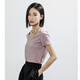 Yifei (YIFINI) [Cool] Short loose T-shirt with silk U-neck for women's summer new thin model 2105Z983 Black 0M