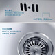 
KOHLER Kitchen sink washing basin top-meter bottom single-slot set meal thickened 304 stainless steel dishwasher sink washing sink 3884T-C-NA single-slot + 21368T faucet