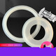 Quick-install silicone gasket, rubber sealing ring, stainless steel clamp joint chuck gasket 10 pieces 38 (inner diameter 35 chuck 50.5)