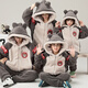 Junge Menschen lieben Worte, Eltern-Kind-Kleid, Herbst- und Winter-Langarm-Fleece-Heimkleidung, Familie von drei und vier, Familiendekoration, Winterkinderjunge, YPF3899 männlicher XL (130-155 Jin [Jin gleich 0,5 kg])