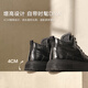 百丽厚底休闲短靴男冬季舒适牛皮高帮板鞋8PE01DD4 黑绒里 39 (245mm)