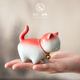 Tao Yunshang boutique cute ceramic kitten tea pet tea table tea table tea art ornaments trinkets tea toys tea set accessories gifts Xiaofu Cat-Mao Ni Xiaohuo
