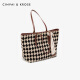 CINVAI/KROSE official website fashion bag women's bag 2025 new large capacity tote bag women's commuting shoulder bag birthday gift for women chess board milk coffee-CK women's bag for girlfriend wife practical light luxury niche high-end brand women's bag