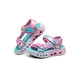 Skechers Skechers girls sandals summer Velcro flash children's shoes soft sole big children's casual beach shoes 303105L