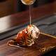 Jiewu purple clay tiger tea pet tea table ornaments high-end can be raised for the Year of the Tiger tea ceremony tea play tea table tea art trinkets Tiger and Tiger Shengwei Tea Pet