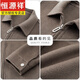 Hengyuanxiang High-End-Herbst und Winter Neue Full Woll Lapel Jacke für Herrengeschäft Casual Doppelseite Wolltinte Grau [Voller Wollstoff] 180/XL