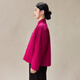 Zhaobentang Winter neuer Baumwollmantel -Baumwolljacke Frauen chinesischer Stil Neues chinesisches Baumwoll- und Leinen warmes Top W12588 Lila S (160/84a)
