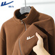 Warrior Polar Fleece and Velvet Sports Jacket Men's Autumn and Winter Thickened Warm Jacket Liner Men's Trendy Jacket