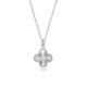 EothPT950 platinum lucky four-leaf clover necklace for women clavicle chain platinum pendant Valentine's Day birthday gift for girlfriend PT950 platinum lucky four-leaf clover necklace + certificate