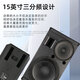 Glenston Professional de 15 pulgadas, altavoz de tres minutos de tres minutos, bajo, altavoz 220, altavoz magnético, pasivo hifi fiebre de bajo en el hogar cine en casa KTV Home Conferencia de boda Audio K-1583 (versión estándar de frecuencia de 15 minutos de 15 minutos)/Derecho