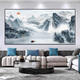 Dincmei Dingchuangmei Landscape Painting Stickers Living Room Decoration Painting Backer Wangcai Office Background Wall Sticker Self-adhesive Landscape Painting Mural 01. Flowing Water Makes Money Width 60cm-Height 30cm Self-adhesive Landscape Painting with Glue on the Back