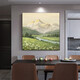 Mopai restaurant decoration painting hand-painted oil painting American flower high-end living room texture hanging painting square mural without punching icing on the cake 60*60cm hand-painted oil painting