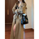 GARNUO Khaki trench coat women's mid-length 2025 early spring and autumn new Korean style small high-end casual coat Khaki M 111-130Jin Jin is equal to 0.5 kg