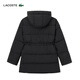 LACOSTE French crocodile women's warm mid-length drawstring goose down jacket | BF0698 031/black S /160