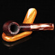 Italian Heather Pipe Men's Gift Birthday Boad Boad pour les aînés Jade sculpture de couverture Sandblasting 677