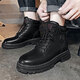 Neun Zoll sonnige Männerschuhe, Herren-Martin-Stiefel, High Top Herrenschuhe, modische Herrenstiefel, Arbeitsstiefel, Herren-Mid-Top-Trendschuhe, Retro-Lederstiefel, Nicht-Schlupf-Wanderstiefel, M1 Black 40