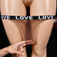New Men's Love Unisex Thong Transparent Stockings Invisible Tight Sexy Low Waist Allure Gray 2XL 180Jin Jin equals 0.5kg