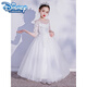 Disney (Disney) Mädchenkleid Geburtstag Kinderklavier Performance Kleid Mädchen High-End-Kinderhochzeit Abendkleid Prinzessin Rock Gastgeber 683 Burgundy Net Sleeves [+ Crown] 160 cm