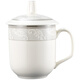 Yiyi ceramic medium lid cup 300ml mug with lid office meeting meeting reception tea cup water cup