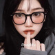 
New blush finished glasses for women's trendy Douyin Internet celebrity without makeup black frame high-value blush glasses new product 15911 black frame (metal sub) blush sheet (no quantity)