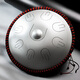 Hluru Luru Handscheibe Handpan Trommel Neues Oberton 9-Tonne Kleine Handscheibe Äthere Trommelstahl Zunge Schlagzeug-Percussion Instrument Neues kleine Handscheibe 9-Tonne-Tinte Schwarz schwarz