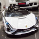 Xingchenhao [Lamborghini authorized] Children's electric car four-wheel toys can be seated for people, children, babies, babies, remote control, green four-wheel drive + remote control + swing + leather seat + soft wheel
