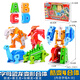 Xinlexin Digital Transformation Roboter Spielzeug Kinder 4 Little Boy 5 Buchstaben King Kong 8 Fusion 3 Fünf 6-jährige Dinosaurier Kinder ABC-Set [Nummer 0-9]+[Buchstabe A-D] 2 Variable Roboter