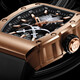 
BONEST GATTI German watch men's mechanical watch barrel type fully automatic men's watch Valentine's Day gift for boyfriend BG9904-A3 Rose Gold [limited model]