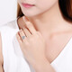 Saturday Fortune (ZLF) Platinum Ring Women's PT950 Heart Flower Bright Love Living Ring No. 12 - 3.67g