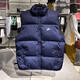 Nike (NIKE) cotton jacket men's autumn new outdoor running suit windproof and warm vest vest jacket FB7374-410 Navy Blue XL