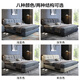 Baiguan Global Bed Leather Bed Bedroom Double Bed Modern Simple Master Bedroom Marriage Bed Solid Wood Soft Back High Box Leather Bed Furniture Bed+Bedside Table*2+Latex Mattress Frame Structure 1800mm*2000mm