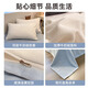 Yalu solid color double milk velvet bed four-piece set autumn and winter thickened warm bed sheet quilt cover home bed cover three-piece set milk white + baby blue skin-friendly warm and non-shedding 1.8m bed sheet style four-piece set-quilt cover 200*230cm