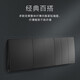 
LeGRAND Electrical and Electrical Materials Weilai Series Midnight Black Household Type 86 Concealed Power Socket Five-hole Two-Three Socket