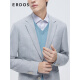 ERDOS Spring and Summer Urban Lightweight Series Bicycle Suit Men's Suit Single Breasted Jacket Wool Light Gray XL 180/100A
