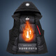 Flying in the Snow Down Jacket Vest Men's Cold-proof Autumn and Winter Thick Warm Removable Hat Short Fashion Casual Vest 180