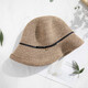 Siggi Straw Hat Women's Vacation Retro Fresh Small Sun Protection Hat Sun Hat Foldable UV Basin Hat Cool Hat Gift