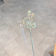 Mrs Win's new antique style tassel flower hairpin, ball headband, hairpin, cheongsam, Hanfu hairpin, walking accessories, light green flower tassel