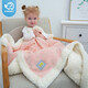 Evebaby baby blanket winter thickened baby blanket children kindergarten quilt newborn coral velvet blanket autumn and winter pink coral velvet + lamb velvet 120*100cm