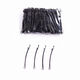 Qindu black curved hairpin thick one-word clip curved clip hairpin bangs clip side clip curved hairpin bag about 50 pieces curved clip 5.0 cm