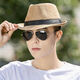 Karond nouveau produit top chapeau hommes et gentleman chapeau d'été rétro de mode britannique jeunesse hommes et femmes lin jazz chapeau décontracté de soleil de soleil.