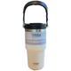 Copa de bingba de espacio-tiempo y amigable con la taza térmica de gran capacidad para hombres y mujeres Copa de agua 304 Café de acero inoxidable Copa de paja Copa fría-1050 ml [mano + bebida doble]