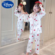 Disney Girls Ice Silk Pajamas Дети летние длинные рукавы